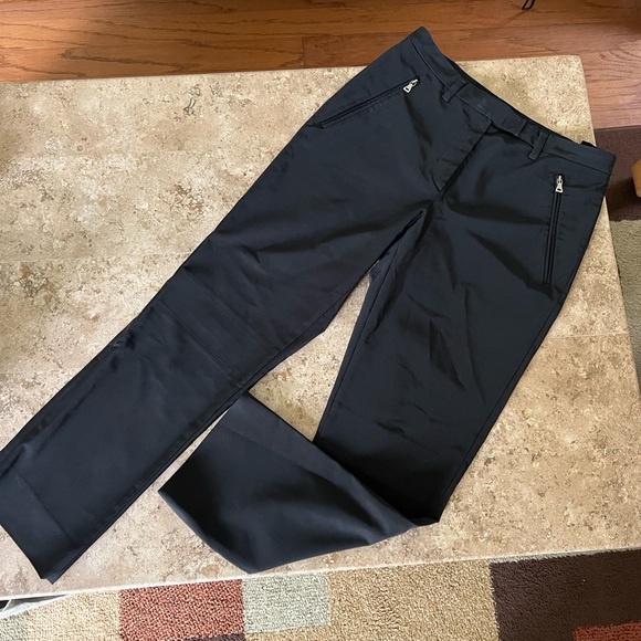 Vintage Prada Pants- Women's cropped dress pants with zipper on